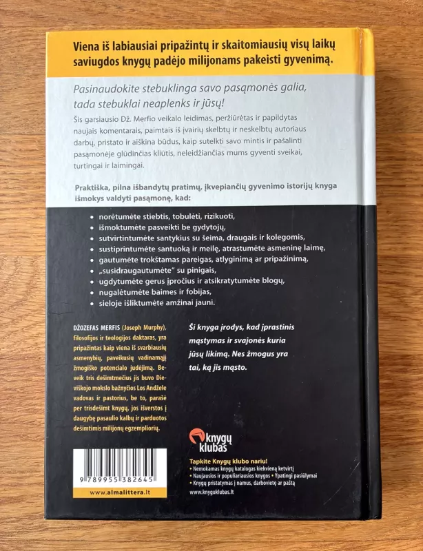 Jūsų pasąmonės galia - Joseph Murphy, knyga 3