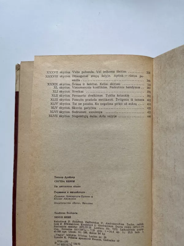 Sesuo Kerė - T. Dreizeris, knyga 5