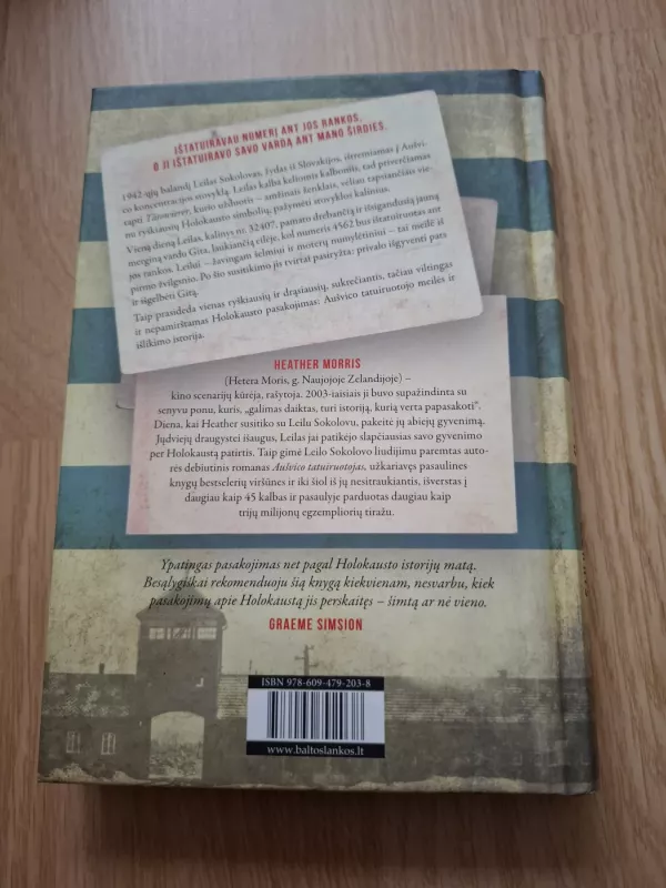 Aušvico tatuiruotojas - Heather Morris, knyga 3