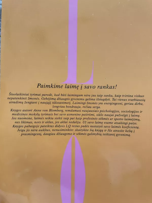 Laimės koeficientas - Anne von Blomberg, knyga 4