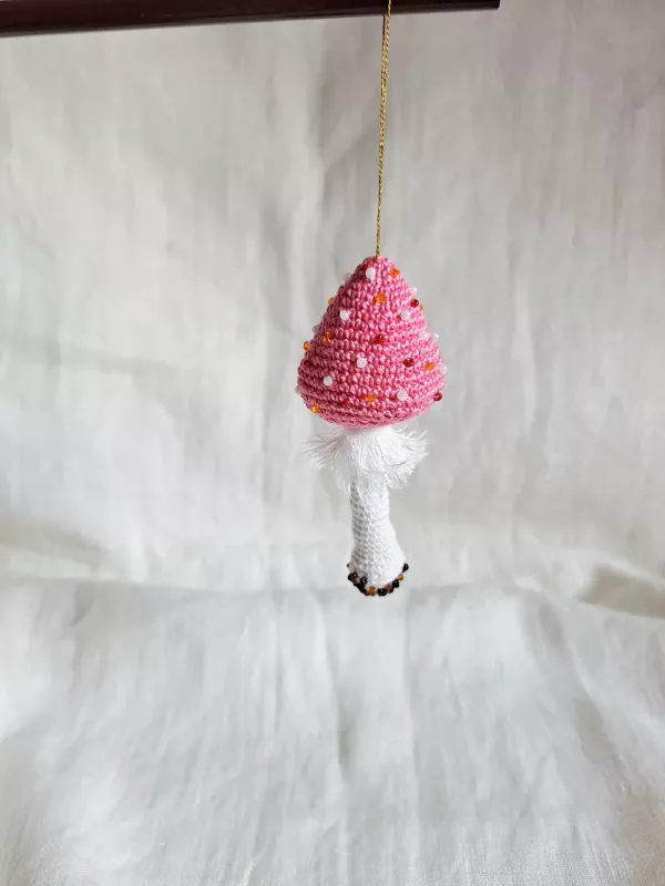 Nauja žavi rausvoji musmirė, eglutės žaisliukas/ pakabinama dekoracija - , namai ir interjeras 6