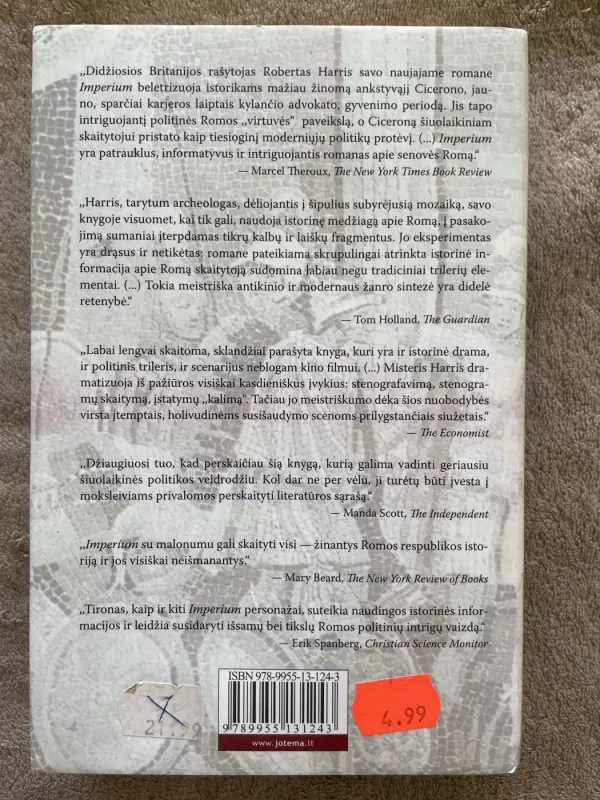 Imperium - Robert Harris, knyga 4