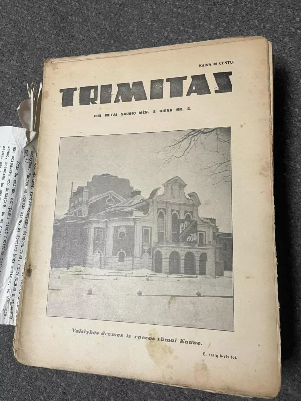 TRIMITAS 1931 m. (14 numerių) - Įvairūs autoriai, knyga 5