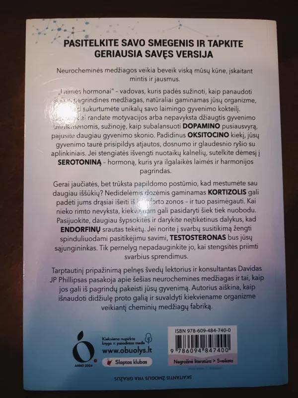 Laimės hormonai - David JP Phillips, knyga 3
