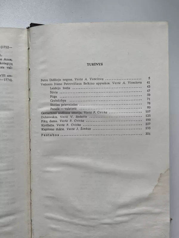Pikų dama - Aleksandras Puškinas, knyga 5