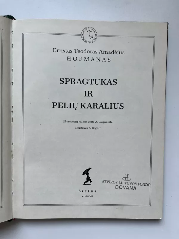 Spragtukas ir pelių karalius - Ernst Theodor Amadeus Hoffmann, knyga 3