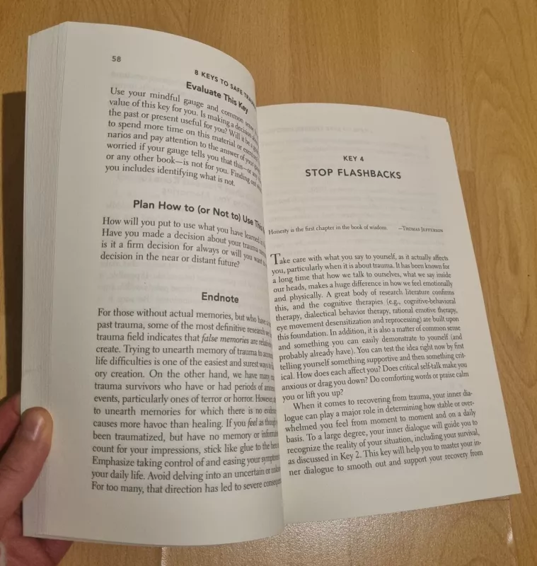 8 keys to safe trauma recovery - Babette Rothschild, knyga 4