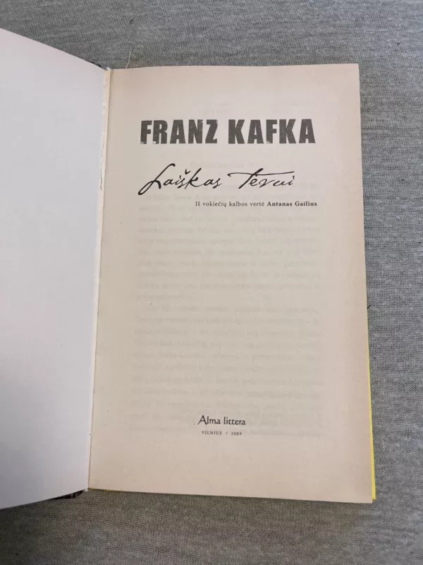 Laiškas tėvui - Franz Kafka, knyga 3