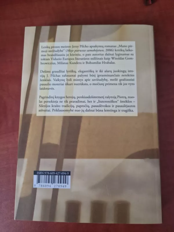 Mano pirmoji savižudybė - Jerzy Pilch, knyga 3