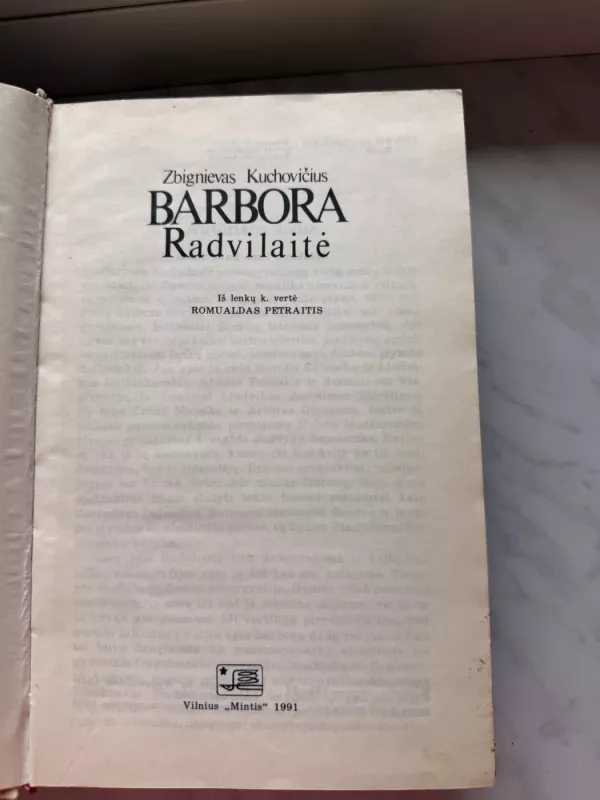 Barbora Radvilaitė - Zbignievas Kuchovičius, knyga 2