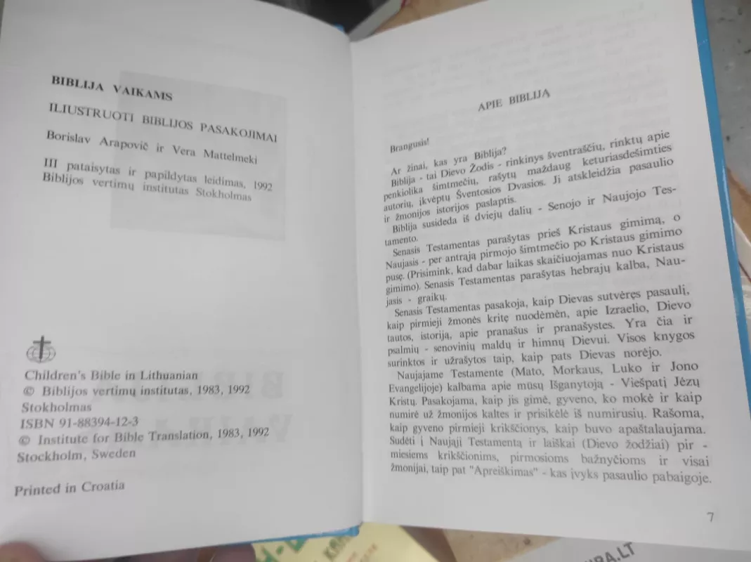 Biblija vaikams - Lietuvos Biblijos Draugija, knyga 3