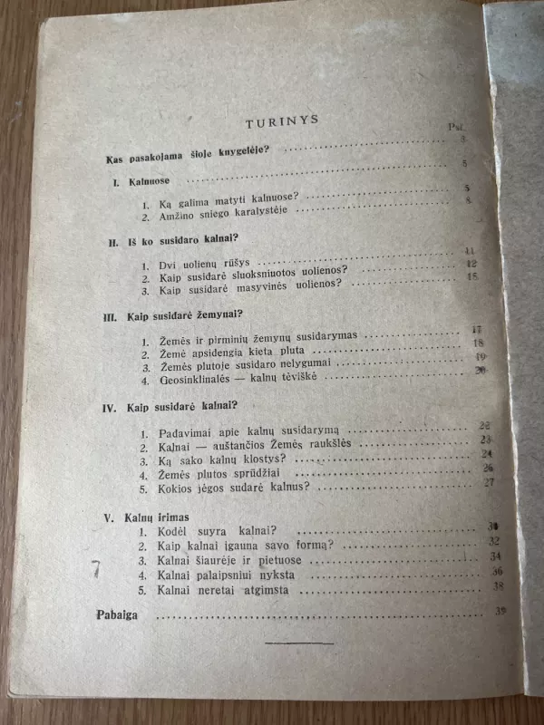 Kalnų ir žemynų kilmė - A. V. Obručiovas, knyga 5