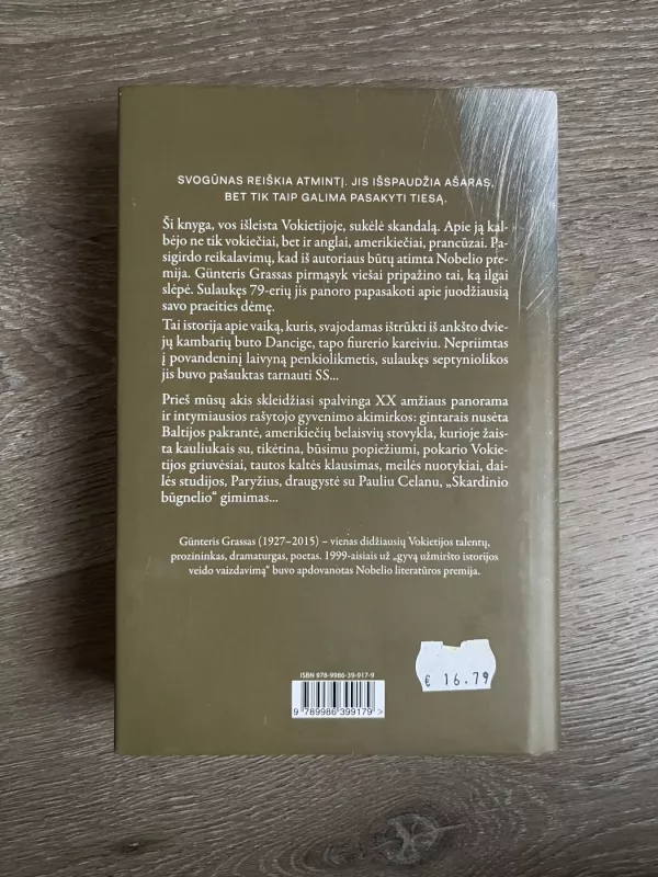 Svogūno lupimas - Gunter Grass, knyga 3