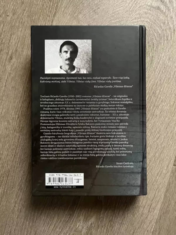 Vilniaus džiazas - Ričardas Gavelis, knyga 3