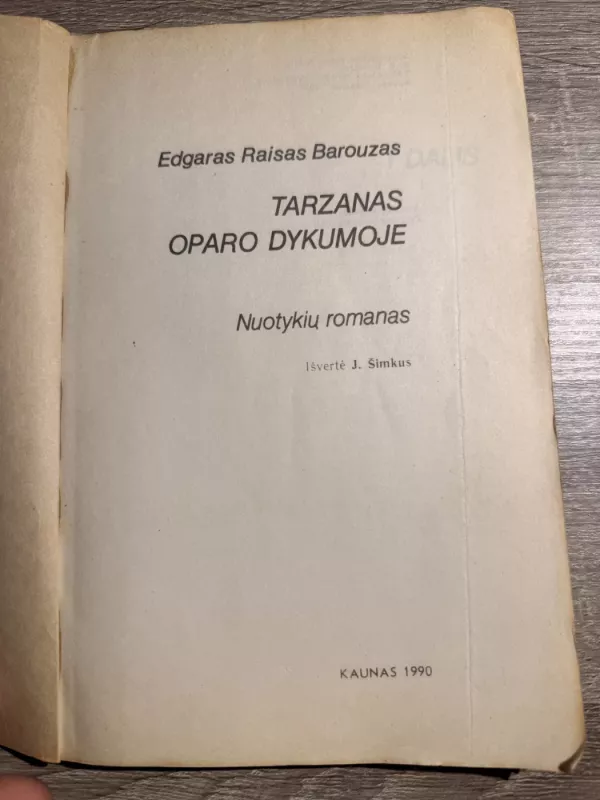 Tarzanas Oparo dykumoje - Edgaras Raudas Barouzas, knyga 4