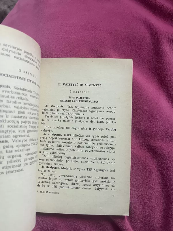 Tarybų socialistinių respublikų Sąjungos Konstitucija (pagrindinis įstatymas) - Autorių Kolektyvas, knyga 2