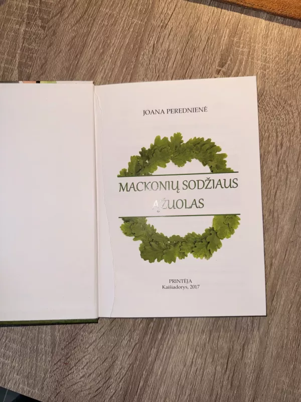 Mackonių sodžiaus ąžuolas - Joana Perednienė, knyga 5
