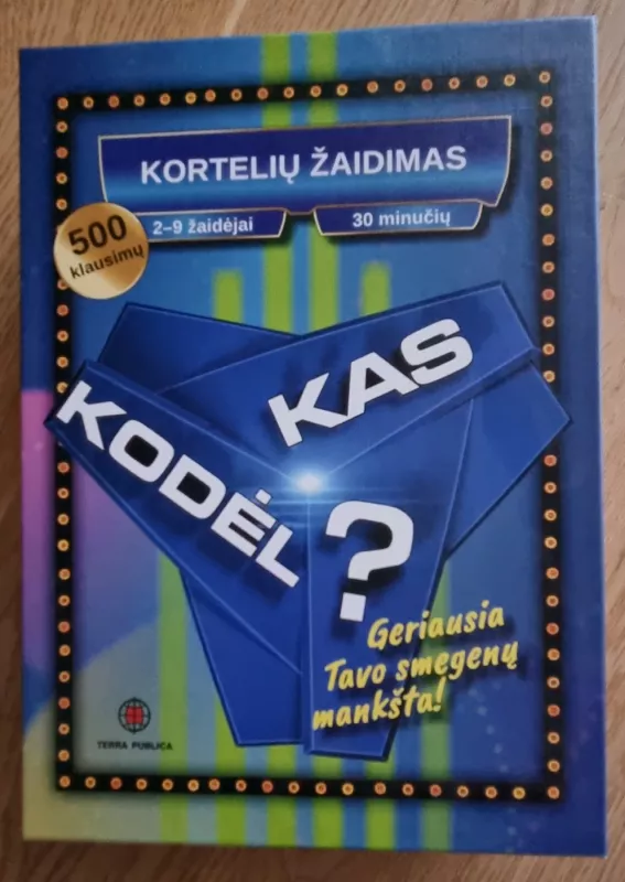 Žaidimas Kas ir kodėl? - , stalo žaidimas 2