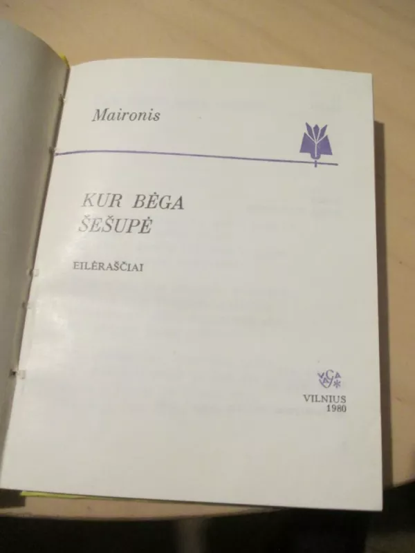 Kur bėga šešupė -  Maironis, knyga 6