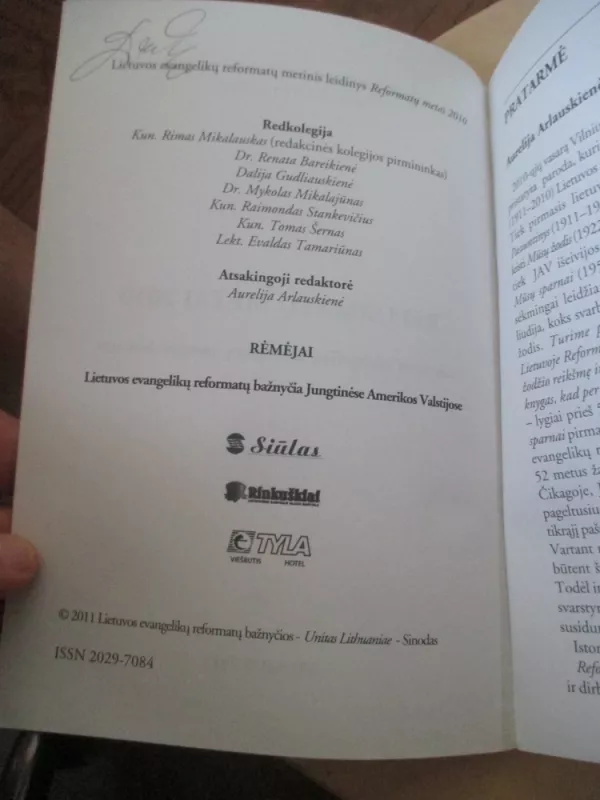 Reformatų metai 2010 - Autorių kolektyvas, knyga 6