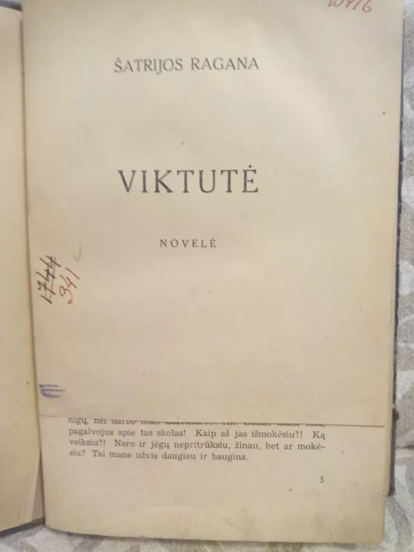 Viktutė -  Šatrijos Ragana, knyga 5