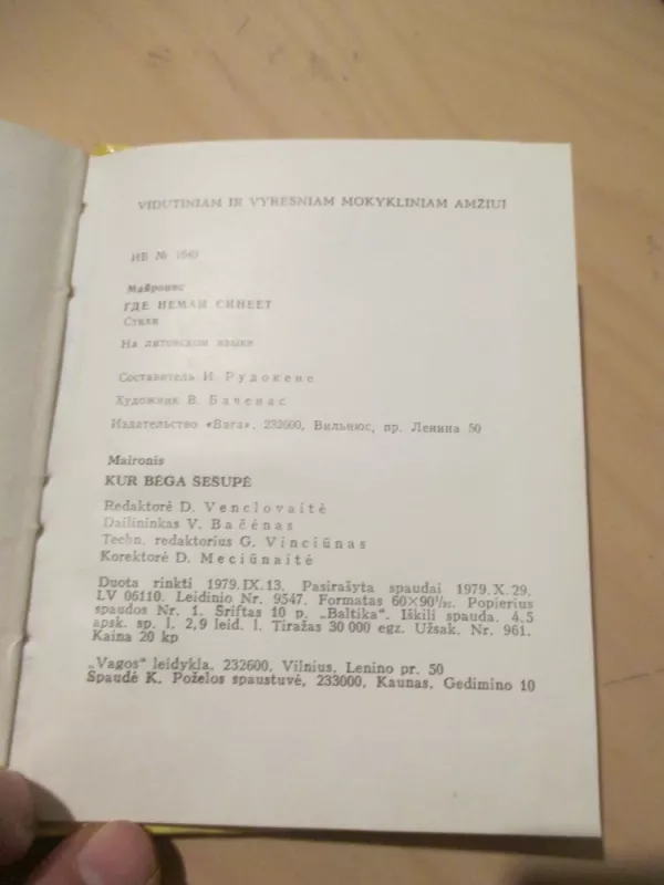 Kur bėga šešupė -  Maironis, knyga 4