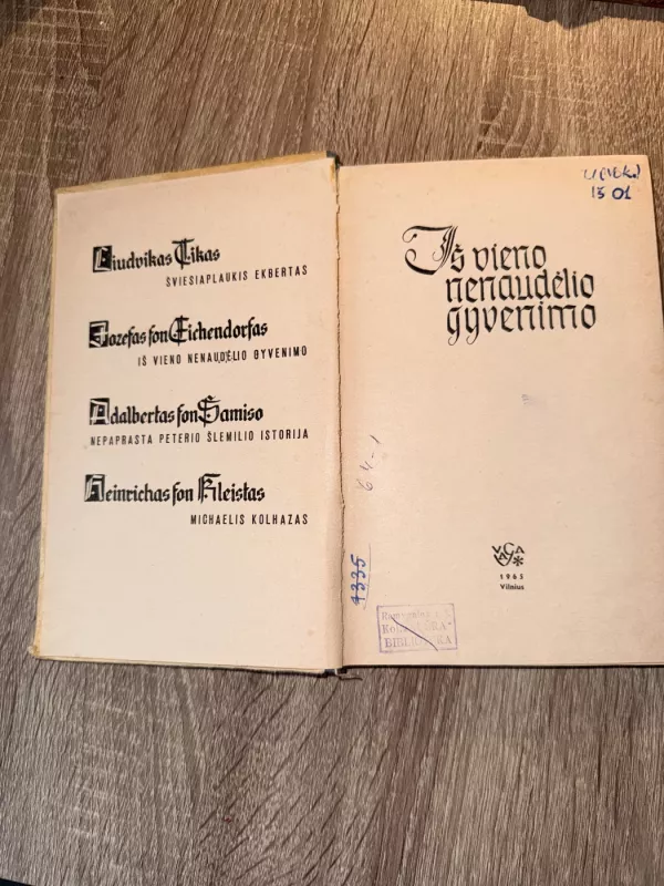 Iš vieno nenaudėlio gyvenimo - Liudvikas Tikas, knyga 3