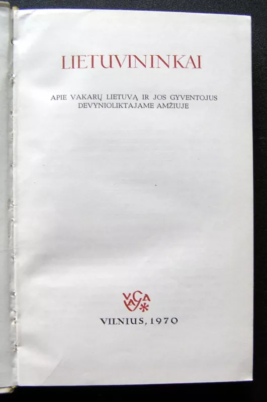 Lietuvininkai - Vacys Milius, knyga 3