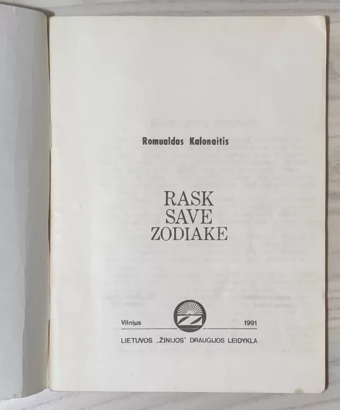 Surask save zodiake - Romualdas Kalonaitis, knyga 3
