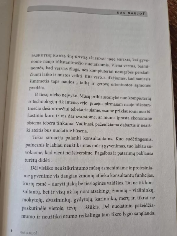 Nepriekaištingas konsultavimas - Peter Block, knyga 5