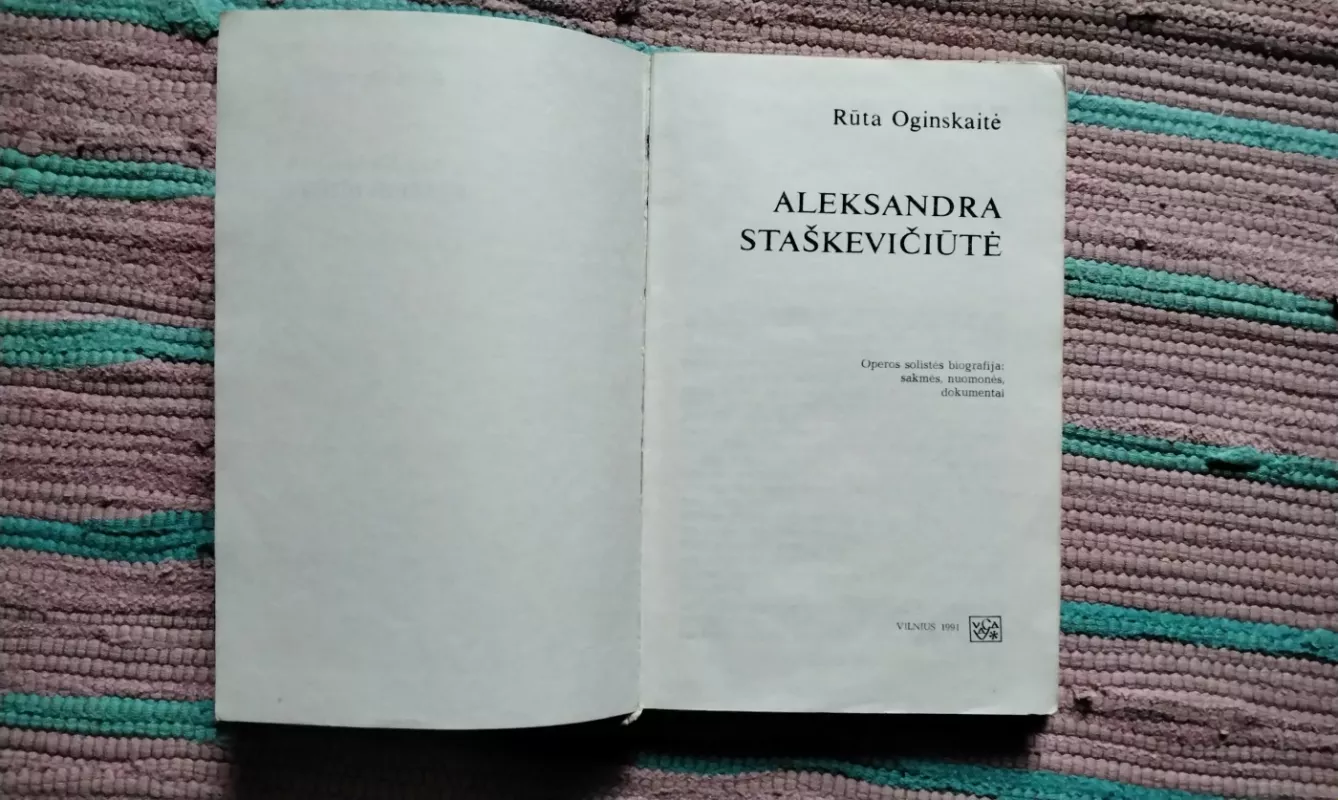 Aleksandra Staškevičiūtė - Rūta Oginskaitė, knyga 3