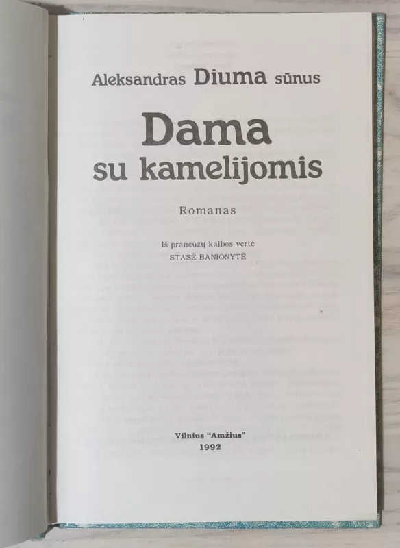 Dama su kamelijomis - Aleksandras Diuma, knyga 3