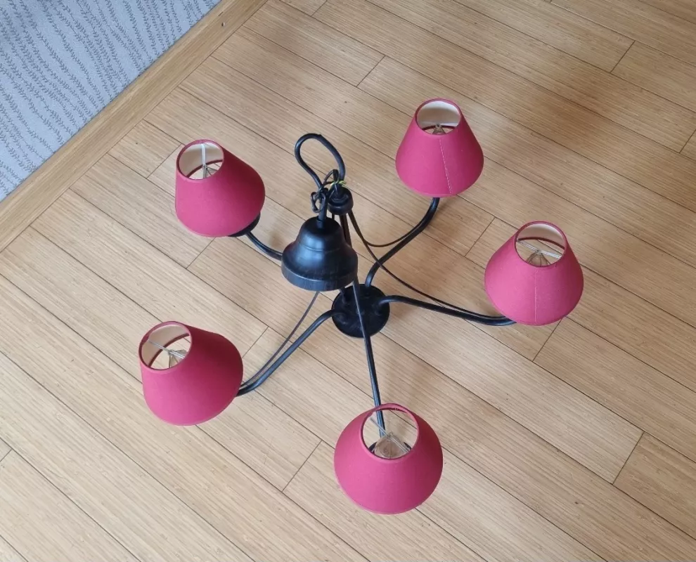 Pakabinamas lubinis šviestuvas. 5 šakų. - , namai ir interjeras 6