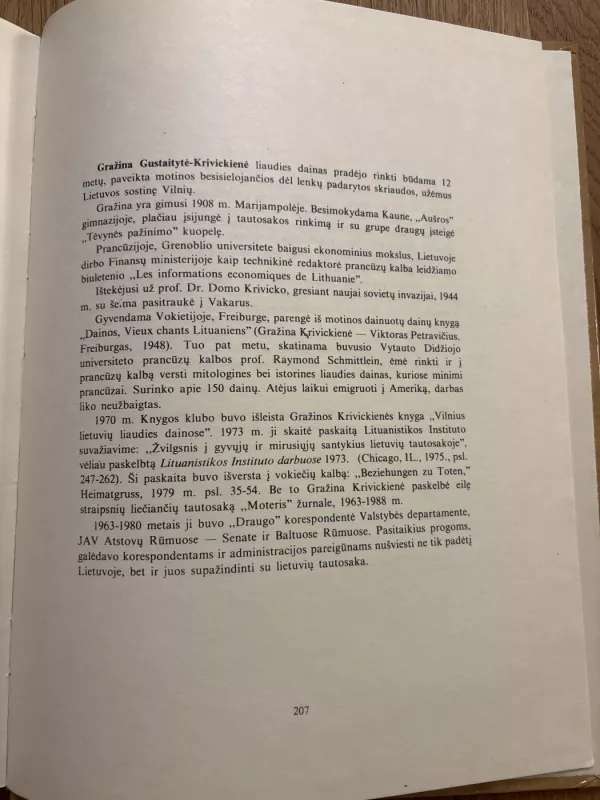 Vilnius lietuvių liaudies dainose - Gražina Krivickienė-Gustaitytė, knyga 3