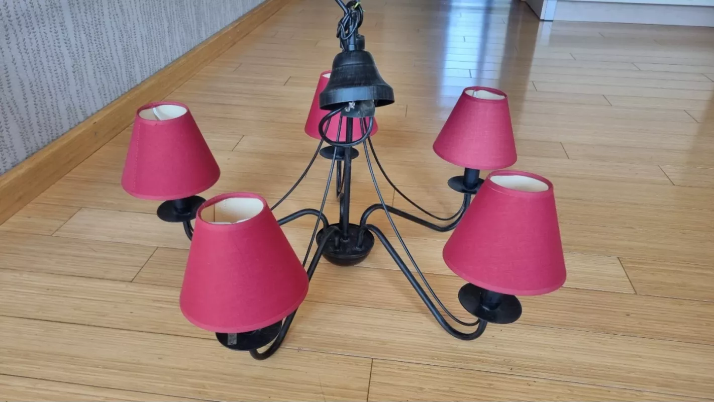 Pakabinamas lubinis šviestuvas. 5 šakų. - , namai ir interjeras 5