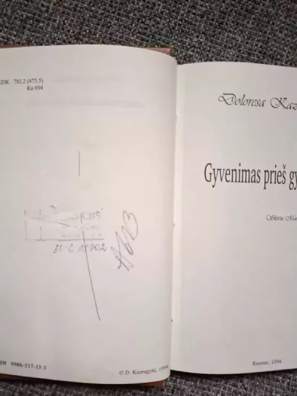 Gyvenimas prieš gyvenimą - Doloresa Kazragytė, knyga 3