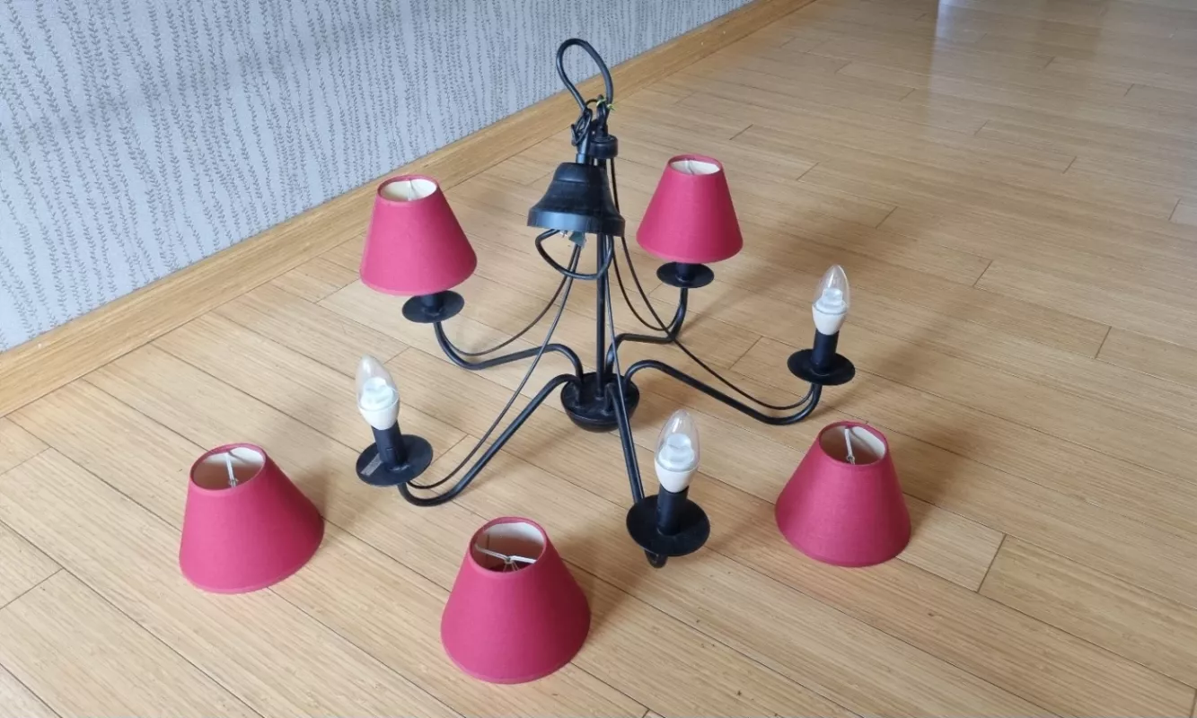 Pakabinamas lubinis šviestuvas. 5 šakų. - , namai ir interjeras 4