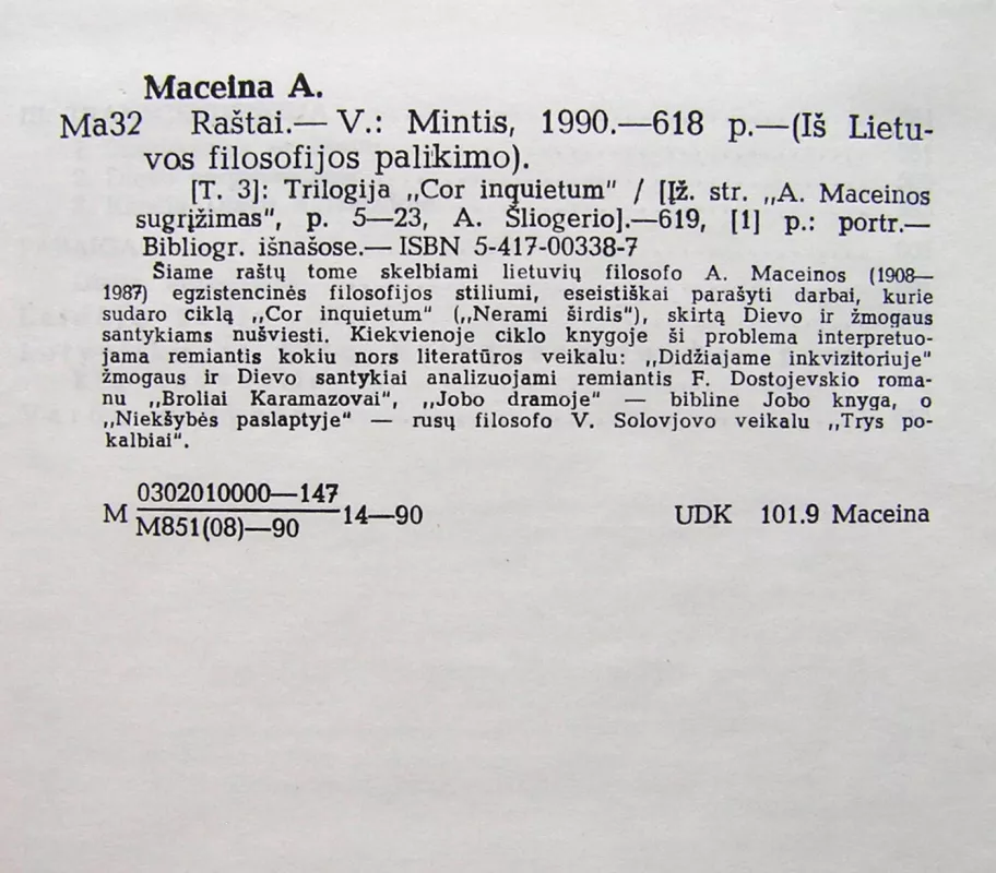 Antanas Maceina raštai III tomas - Antanas Maceina, knyga 4