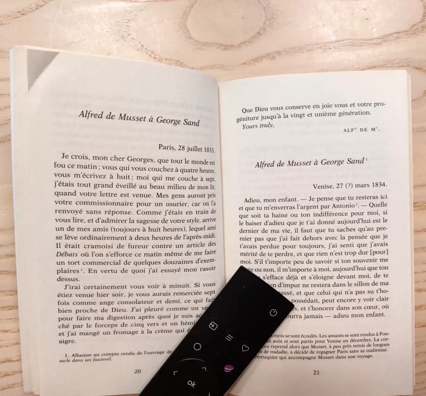 O Mon George, Ma Belle Maitresse: Lettres Pocket Book (French edition) (Folio 2 Euros) - George Sand, Alfred de Musset, knyga 6