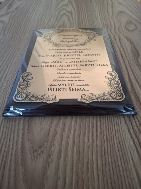 Plaketė: Laimingos šeimos taisyklės - , namai ir interjeras 4