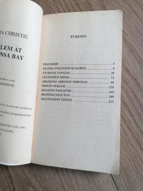 Dilema Polensos kurorte - Agatha Christie, knyga 5