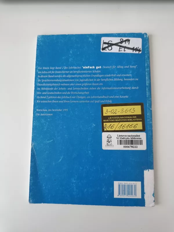 Einfach gut. Deutsch für Alltag und Beruf. Lehrerhandbuch - Goethe Institut , knyga 3