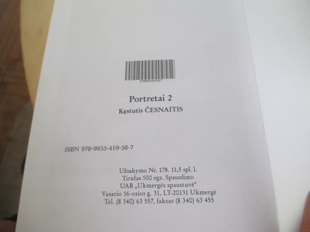 Portretai: Ukmergės krašto žmonės - Autorių kolekyvas, knyga 4