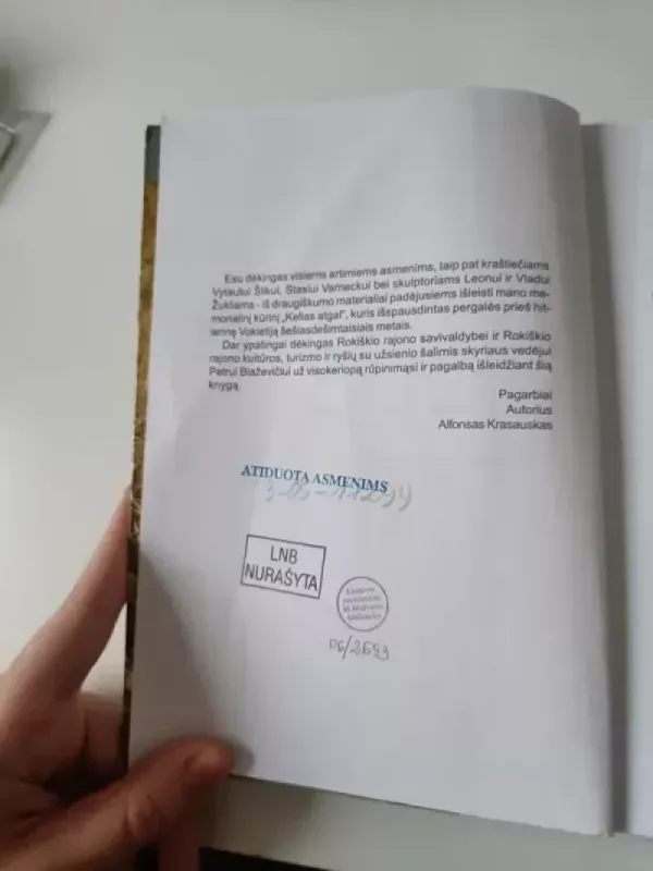 Kelias atgal (istorinė memuarinė apysaka) - Alfonsas Krasauskas, knyga 5