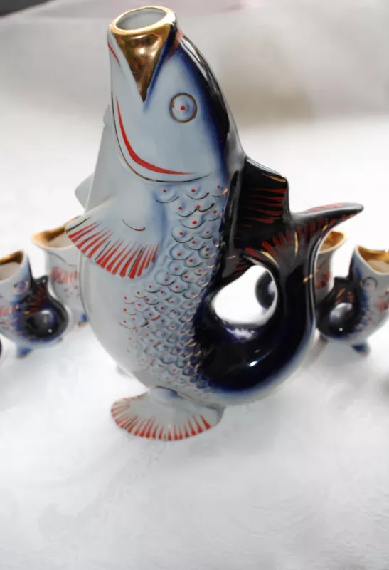 Stikliukų ir grafino komplektas Žuvytė - , namai ir interjeras 2