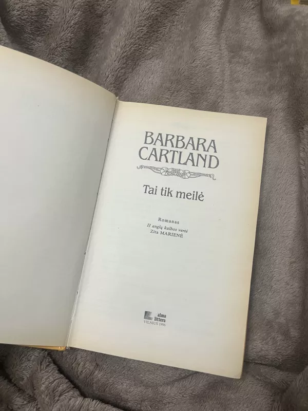 Tai tik meilė - Barbara Cartland, knyga 5