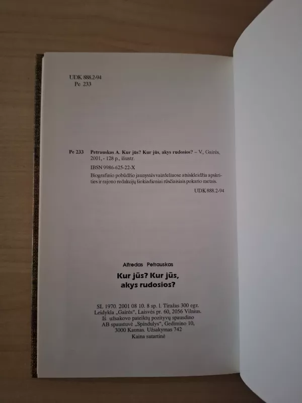 Kur jūs? Kur jūs, akys rudosios? - Alfredas Petrauskas, knyga 3