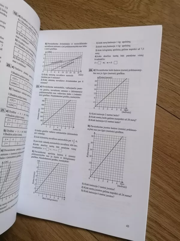 6 klasės matematikos kurso teminiai uždaviniai dviem analogiškais variantais A ir B - Vaidotas Mockus, knyga 5