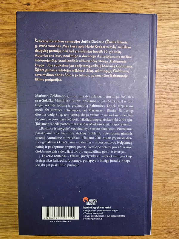 Baltimorės knyga - Joėl Dicker, knyga 3