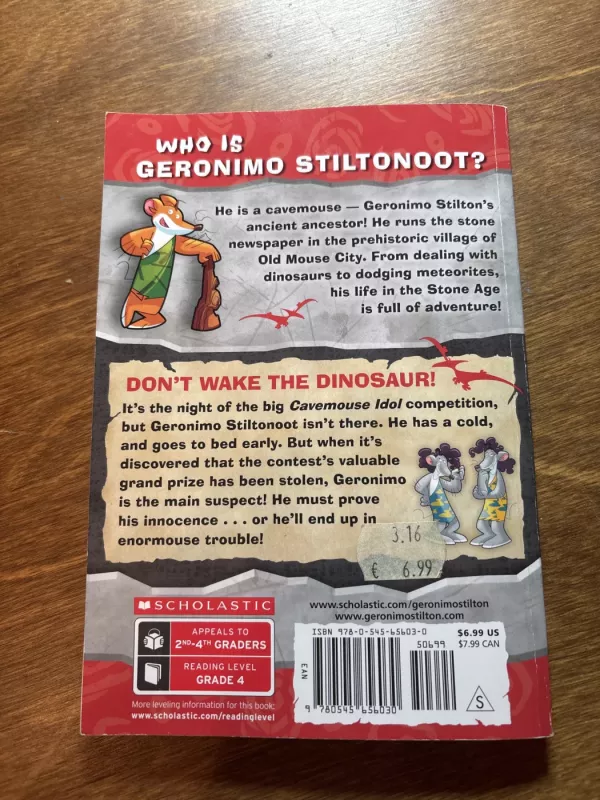Don’t wake the Dinosaur! - Geronimo Stilton, knyga 3